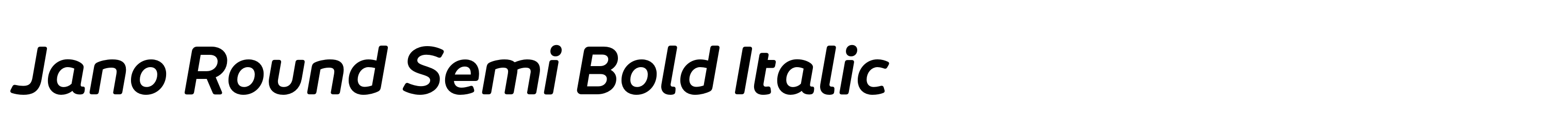 Jano Round Semi Bold Italic